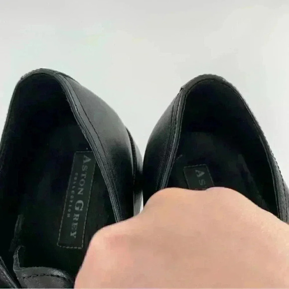 Ashton Gray mens dress shoes size 11 black leather monk strap - Picture 12 of 14